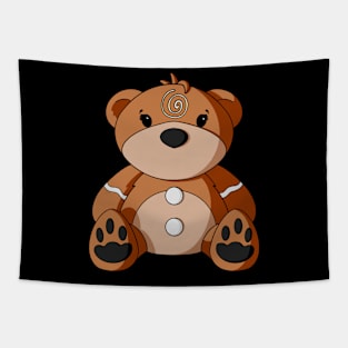 Gingerbread Teddy Bear Tapestry