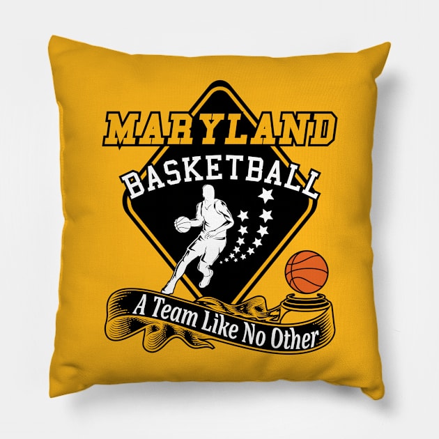 MARYLAND BASKETBALL | 2 sided Pillow by VISUALUV