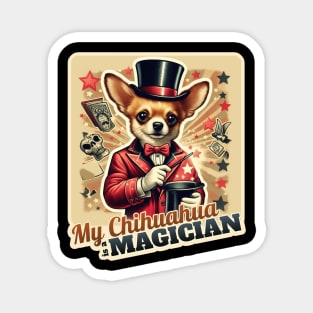 Magician Chihuahua Magnet