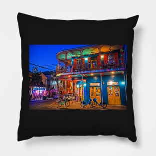 Frenchman Street Balcony New Orleans LA Pillow