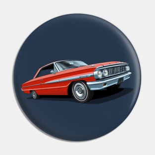 1964 Ford Galaxie 500 in rangoon red Pin