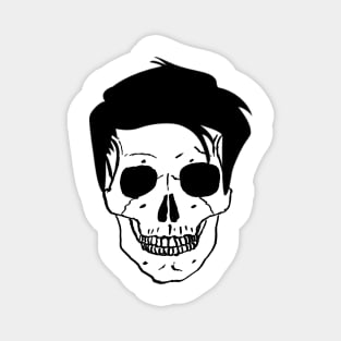 Hairy Skull Magnet