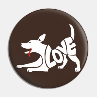 I Love My Dog Pin