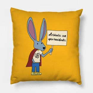 Obstacle bunny Pillow