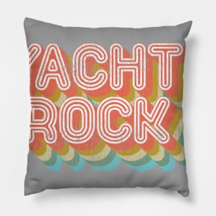 Vintage Fade Yacht Rock Party Boat Drinking Apparel Pillow