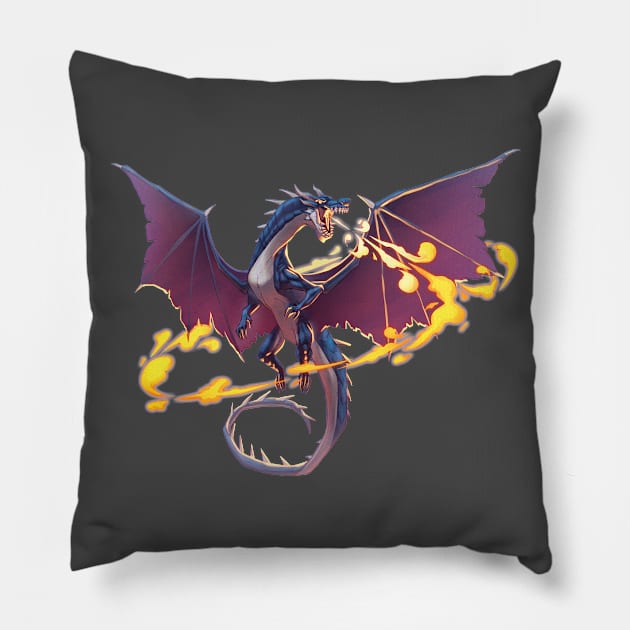 Fatalis Pillow by Paul Pereda Art