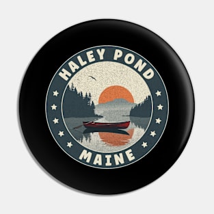 Haley Pond Maine Sunset Pin