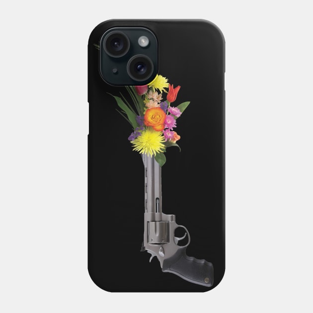 Ban Guns / Stop guns violence / gun control: gun and flowers - Enough - Never again - March 2018 Phone Case by Vane22april