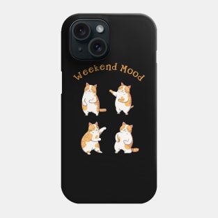 Cat in weekend mood Phone Case