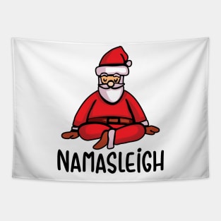 Namasleigh Yoga Funny Christmas Sweater Tapestry