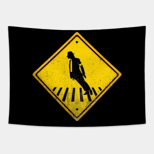 Warning: Michael Crossing Tapestry