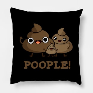 Poople Funny Poop Pun Pillow