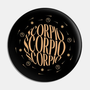 Scorpio ZODIAC ASTROLOGY Pin