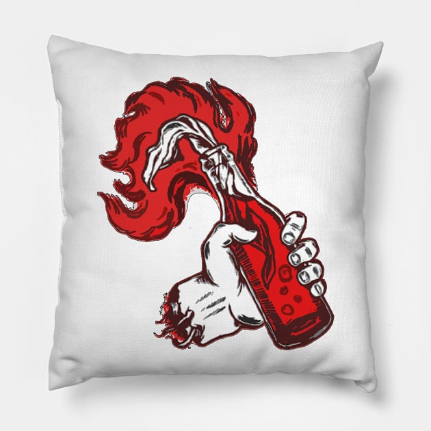 Give Me Fire Pillow by Vadler