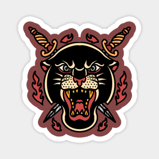 panther and swords Magnet