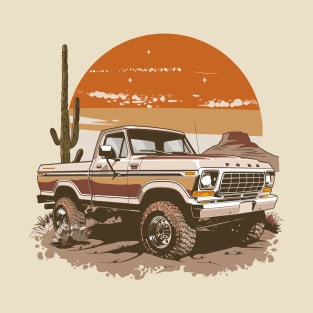 Ford Truck Vintage Highboy Design Desert T-Shirt