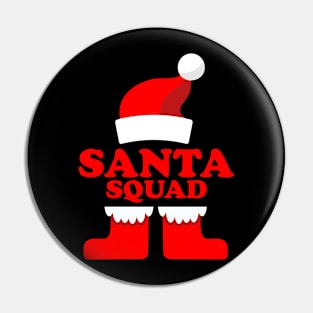 Santa Squad logo design Pin