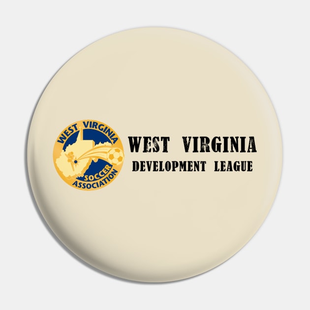 WV Development League - Black Font Pin by wvsoccer