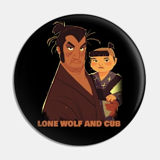 lone wolf and cub Pin