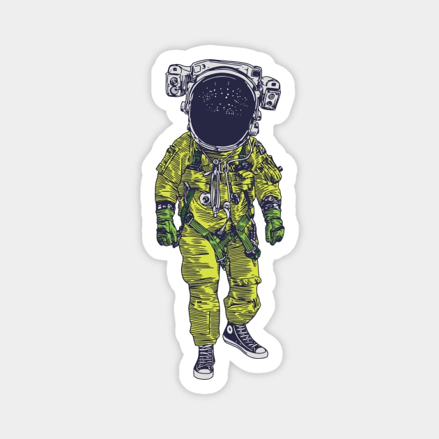 Astronaut on Sneakers Magnet by jafaris