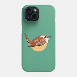 Carolina Wren Bird Graphic Phone Case