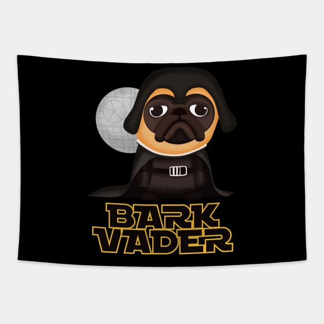 Bark Vader Dog Tapestry by GiveMeThatPencil