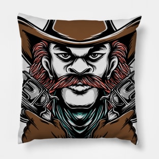 Cowboy and guns Pillow