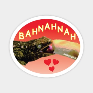 Muriel Loves Bahnahnah (red color) Magnet