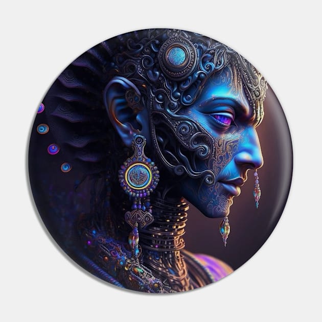 Blue Diety Pin by taoistviking