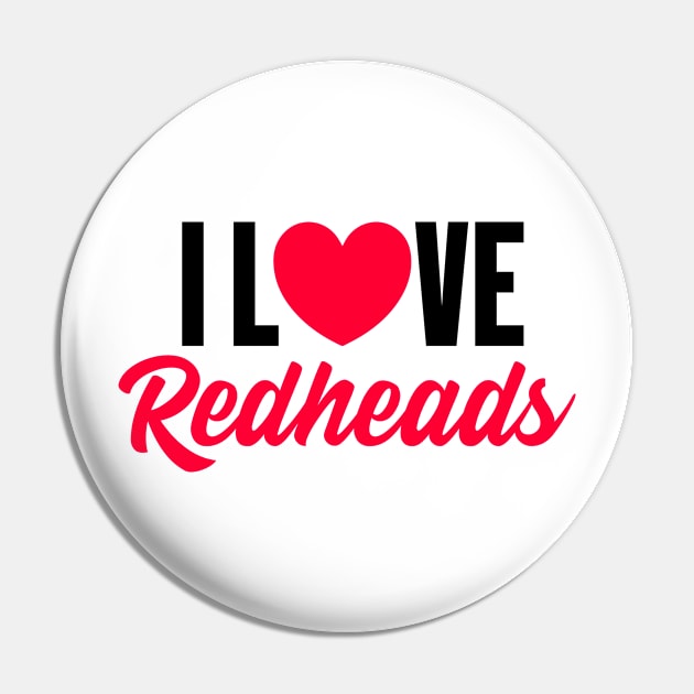 Love Heart Redhead Cute Hair Irish Pin by Mellowdellow