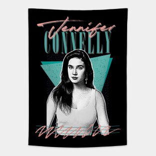 Jennifer Connelly // Retro Style Fan Design Tapestry