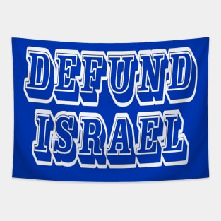 Defund Israel - Block - Back Tapestry