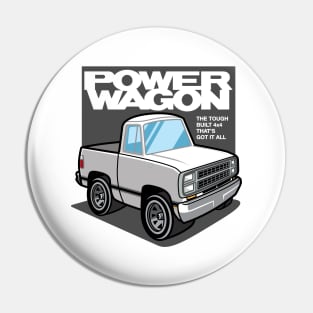 White - Power Wagon (1980) Pin