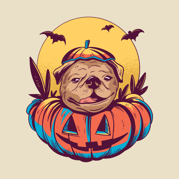 HALLOWEEN PUG by GoshaDron