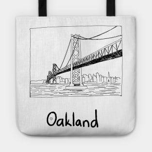 Cityscape Oakland California Tote