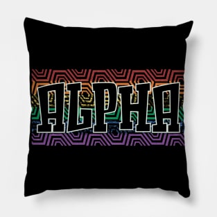 LGBTQ PATTERN USA ALPHA Pillow