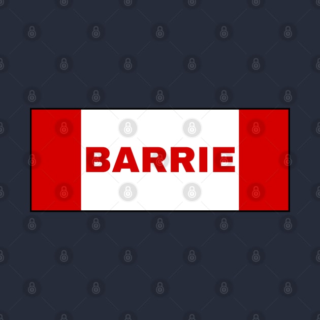 Barrie City in Canadian Flag Colors by aybe7elf