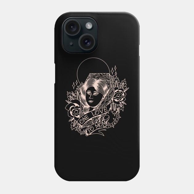 LOVE MOM Phone Case by Allotaink