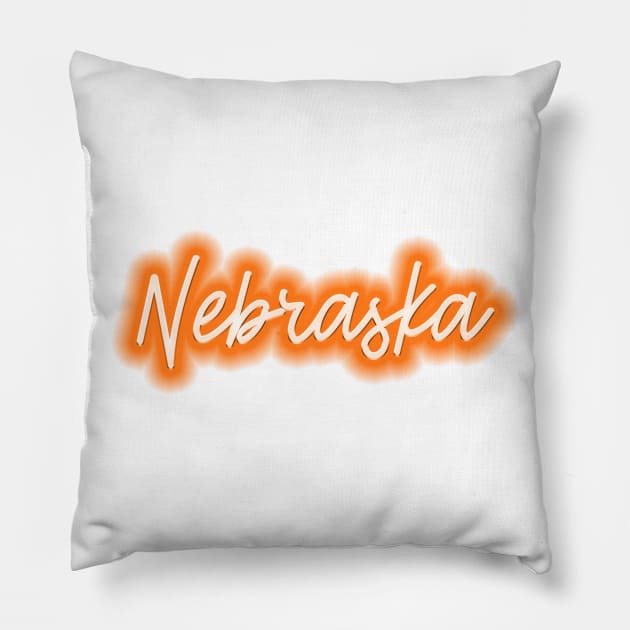 Nebraska Pillow by arlingjd