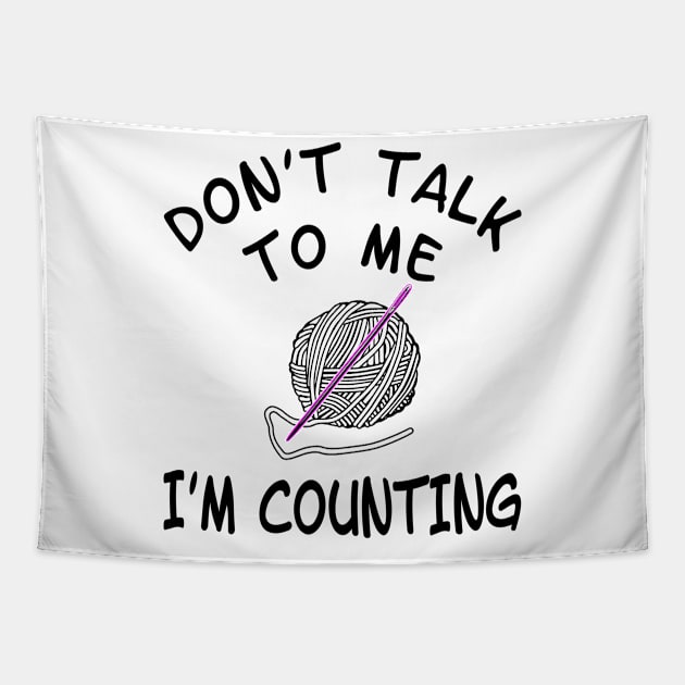 Knitting crochet wool counting gift Tapestry by DNLDesign1980