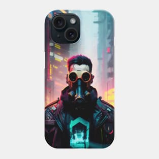 Abstract Cyberpunk Man Phone Case