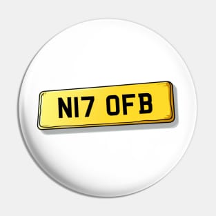 N17 OFB - Tottenham Number Plate Pin