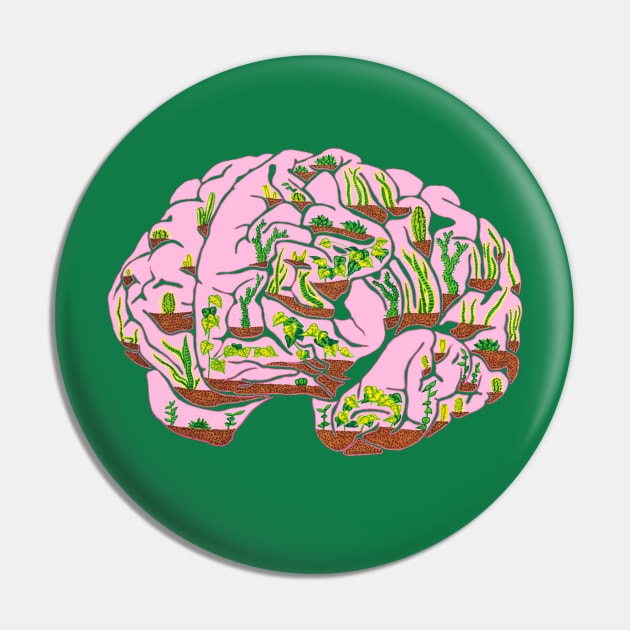 Brain Terrarium Pin by RaLiz