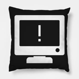 Computer System Warning Pillow