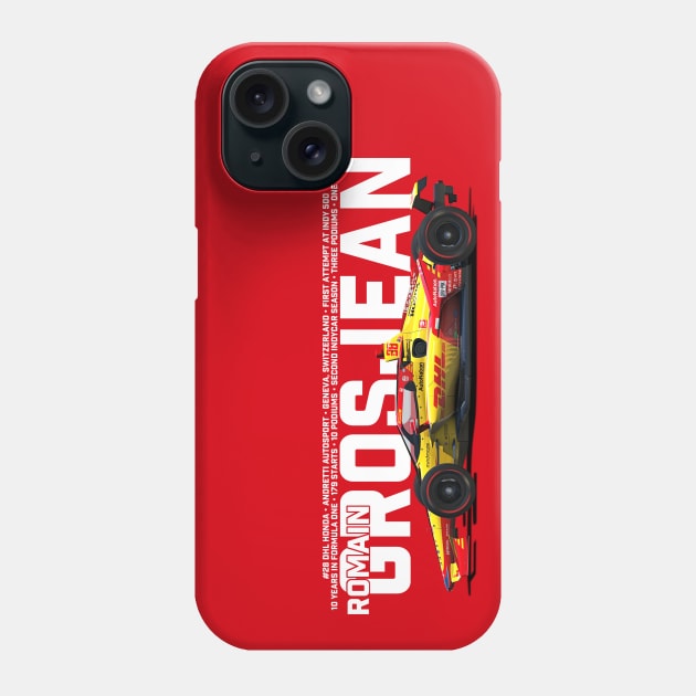 Romain Grosjean 2022 (white) Phone Case by Sway Bar Designs