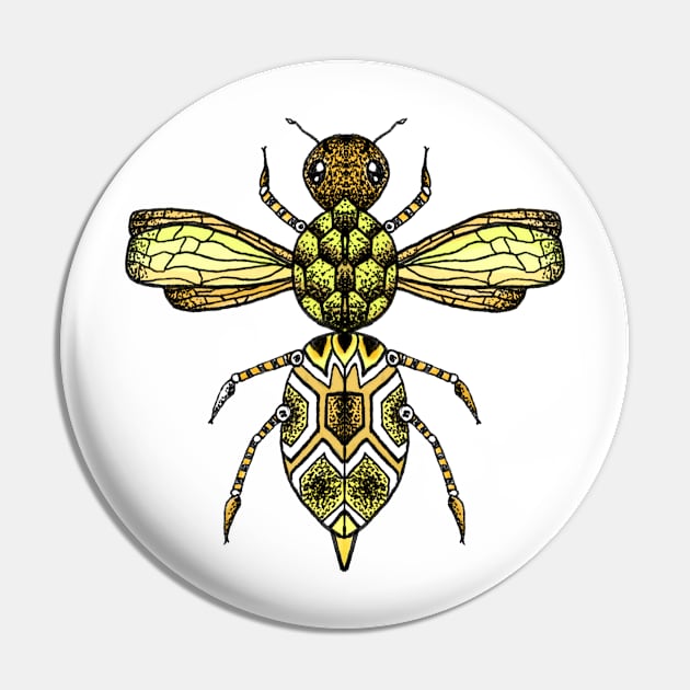 Manchester Bee Pin by destinybetts