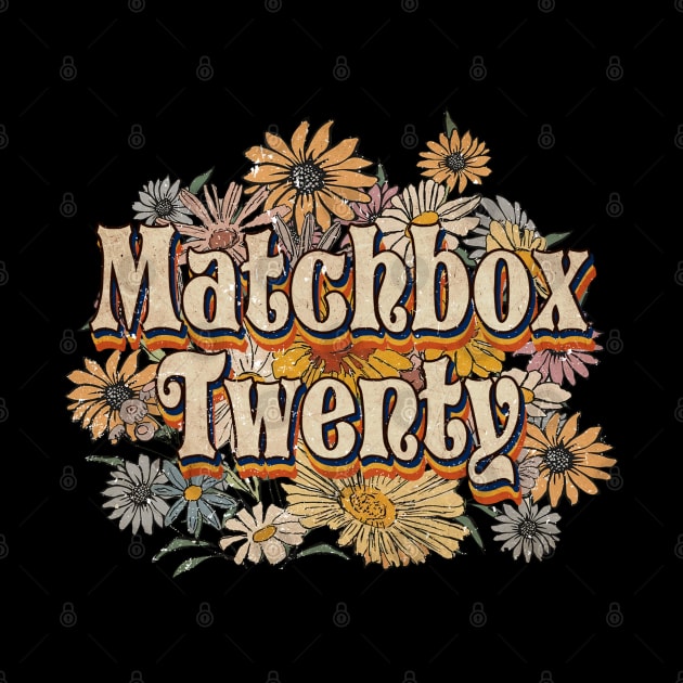 Twenty Proud Name Personalized Matchbox Retro Flowers Beautiful by Gianna Bautista Art