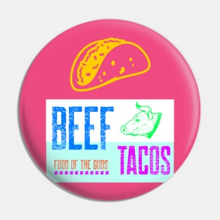 Beef Tacos Design Pin