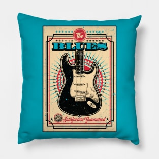 The Blues Vintage Style Guitar - TAN Pillow