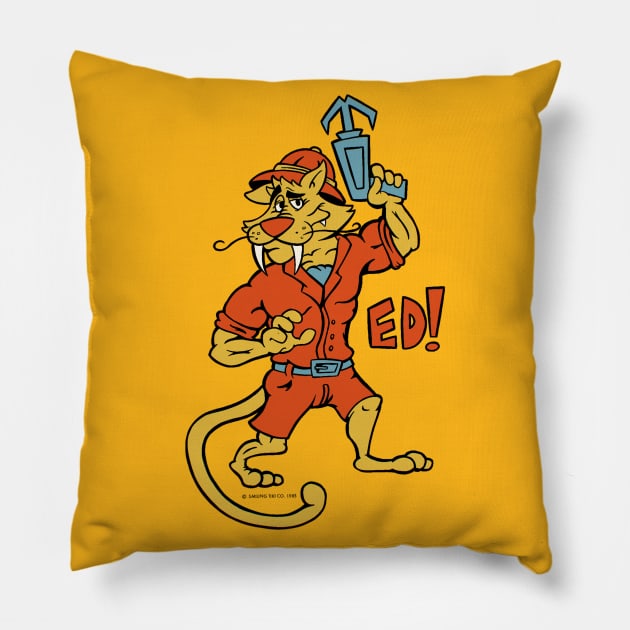 ED VENTURE Pillow by Legend of Louis Design Co.